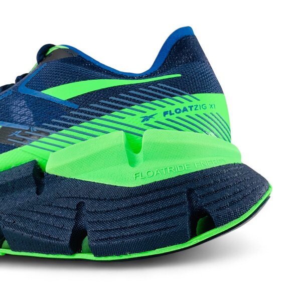 Reebok FloatZig X1 Vector Navy Solar Lime Men\'s Running Shoes Sneakers 100210159 main image 7